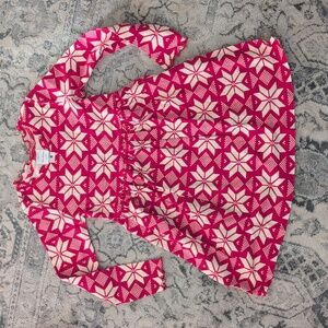 HA Sz 5 Red and White Snowflake Dress